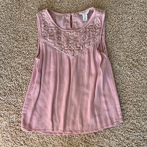 Pink, laced neck, kids, Full Tilt, size large